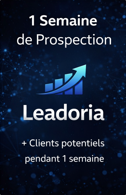 1 semaine de prospection